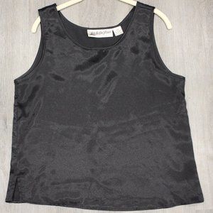 Vintage Yves St. Clair Polyester Black Camisole Size Possibly Medium Petite